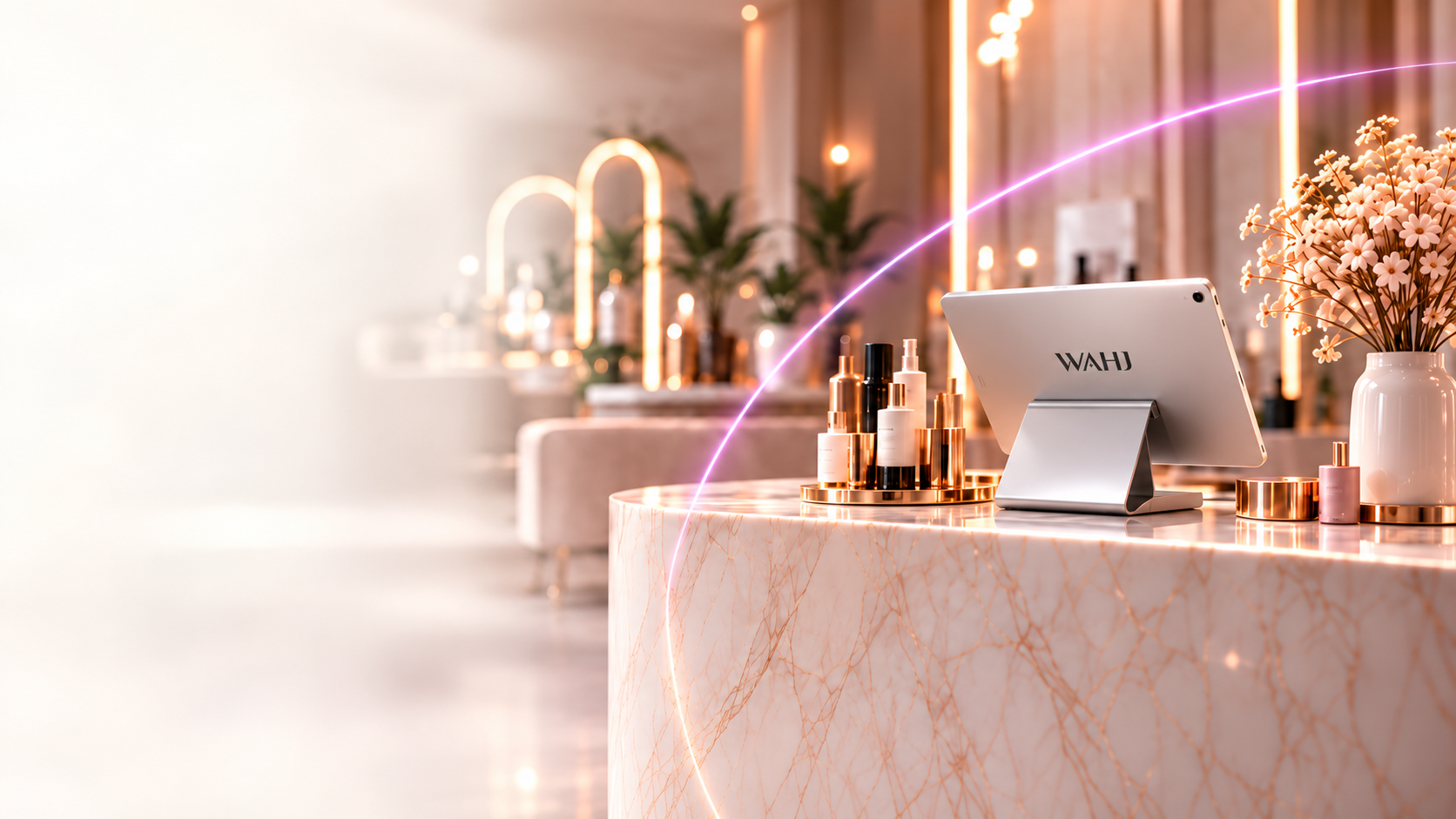 WAHJ technology in a beauty setting